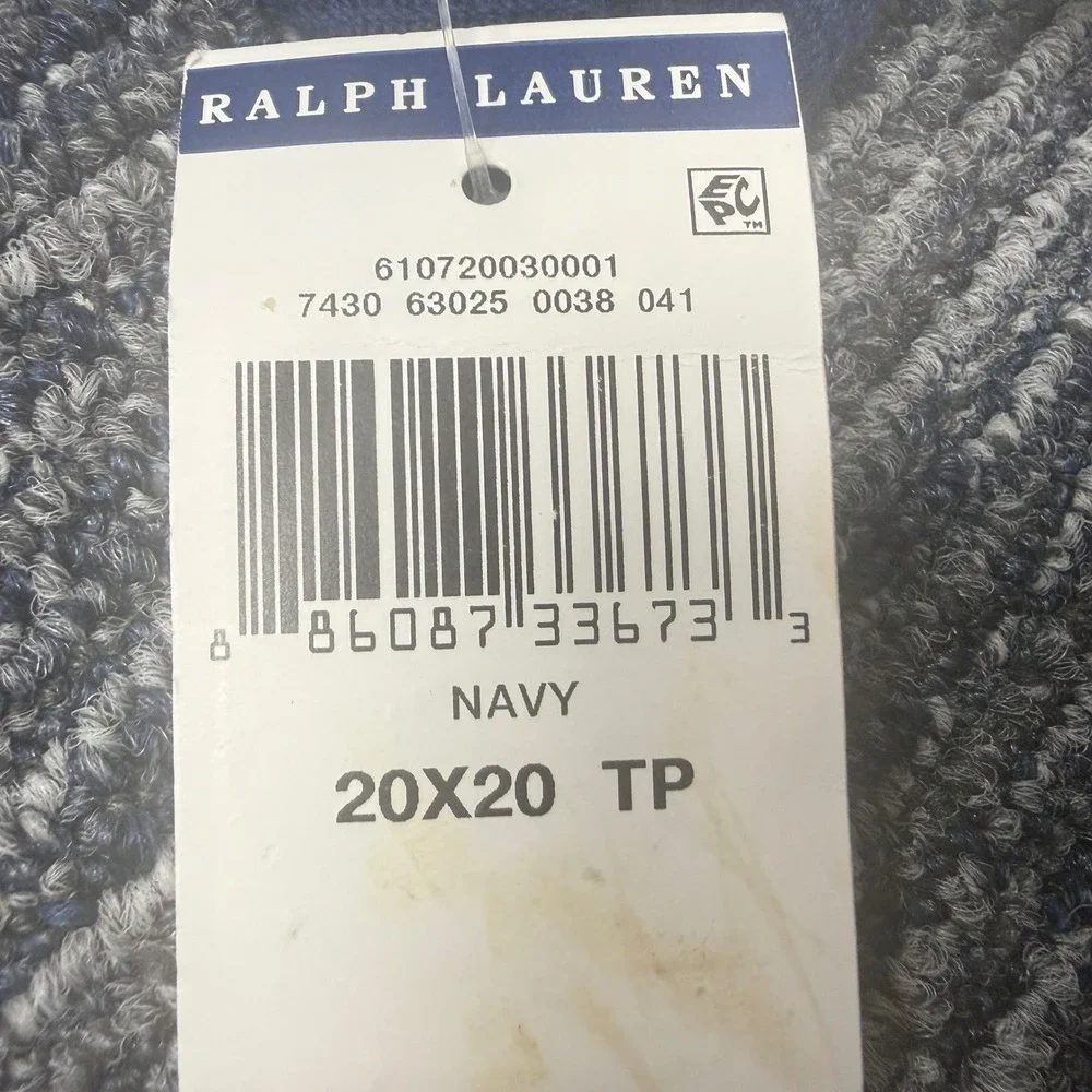 2 Ralph Lauren Polo Bear Plaid Throw Pillows Reversible Navy Blue Tartan 20x20